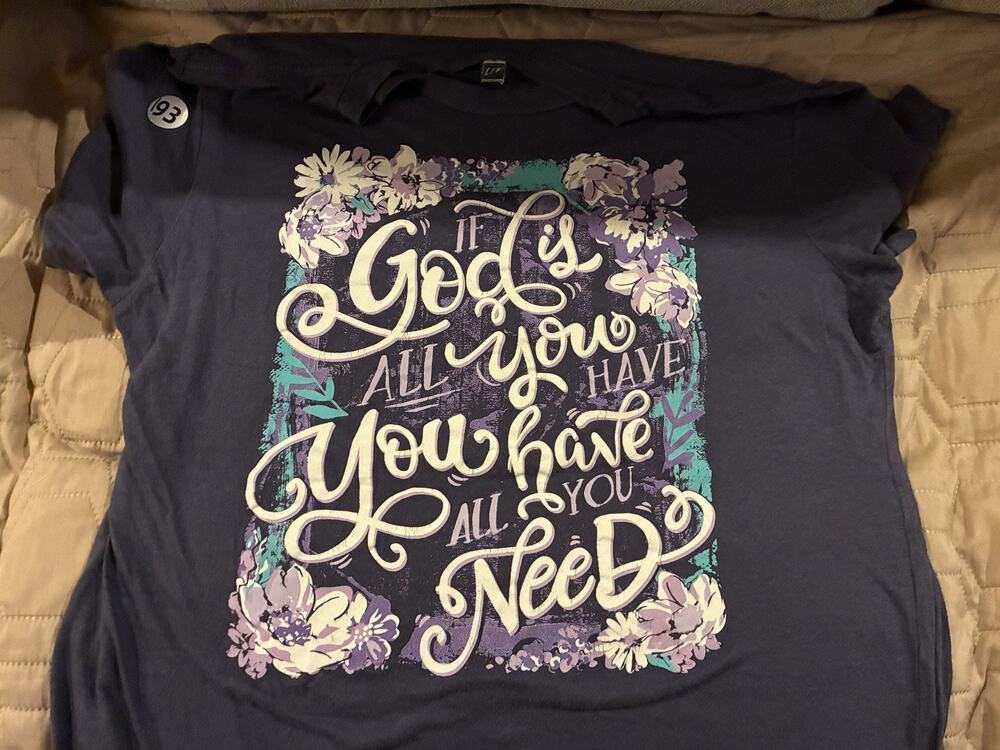 Vintage Graphic Ladies Jesus T-Shirt - Single Stitch - Size M HOM5103